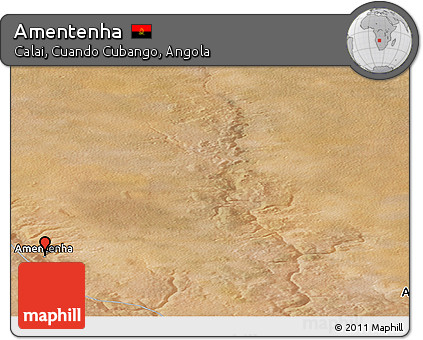 Satellite Panoramic Map of Amentenha