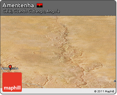 Satellite Panoramic Map of Amentenha