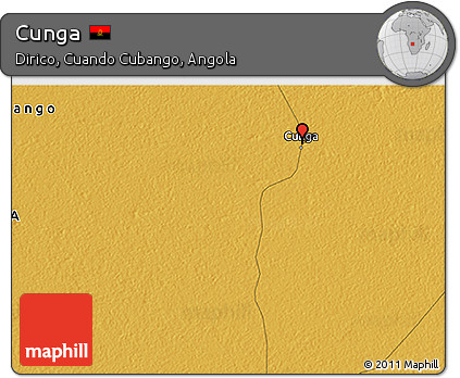Physical 3D Map of Cunga