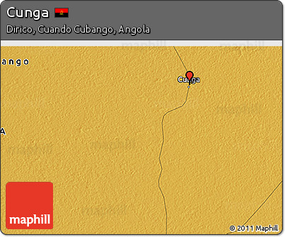 Physical 3D Map of Cunga