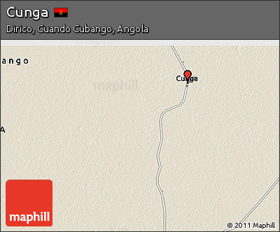 Shaded Relief 3D Map of Cunga