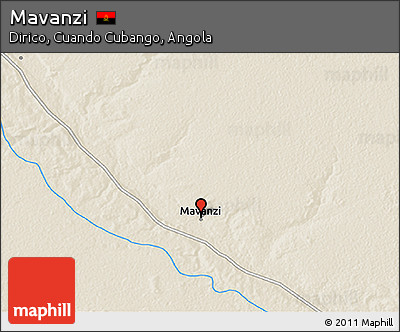 Shaded Relief 3D Map of Mavanzi