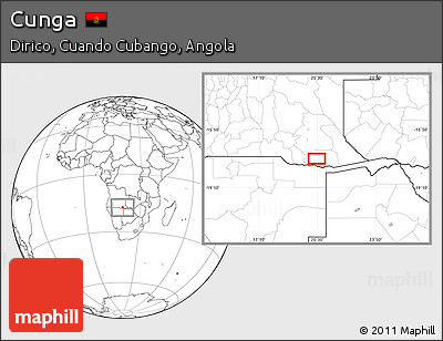 Blank Location Map of Cunga