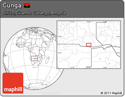 Blank Location Map of Cunga