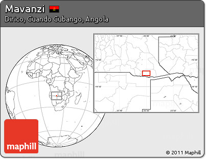 Blank Location Map of Mavanzi