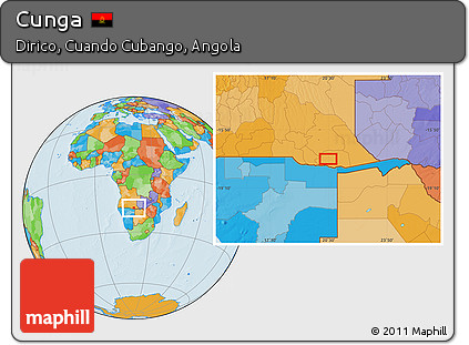 Political Location Map of Cunga