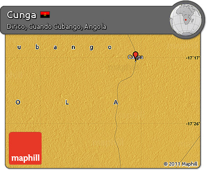 Physical Map of Cunga