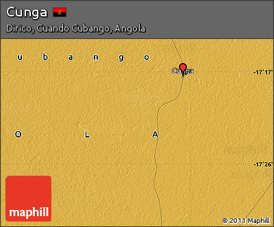 Physical Map of Cunga