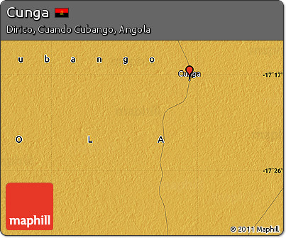 Physical Map of Cunga