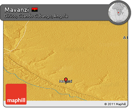 Physical Panoramic Map of Mavanzi