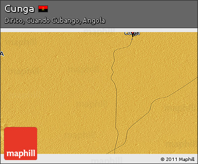 Physical Panoramic Map of Cunga