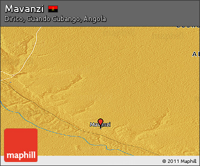 Physical Panoramic Map of Mavanzi