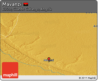 Physical Panoramic Map of Mavanzi