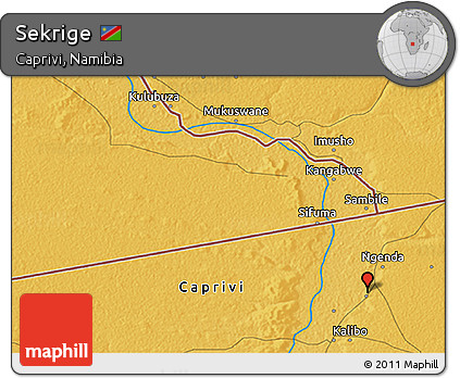 Physical 3D Map of Sekrige