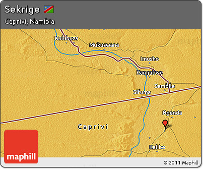Physical 3D Map of Sekrige