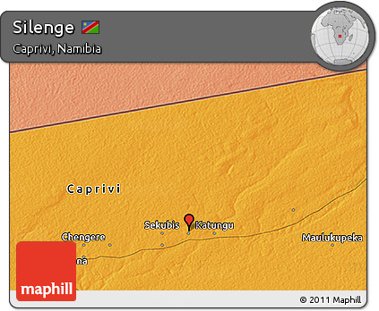 Political 3D Map of Silenge