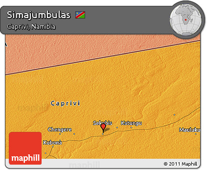 Political 3D Map of Simajumbulas