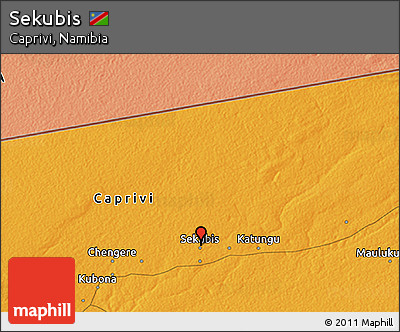 Political 3D Map of Sekubis
