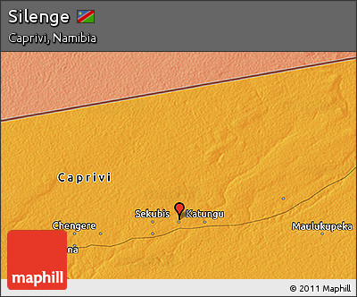 Political 3D Map of Silenge