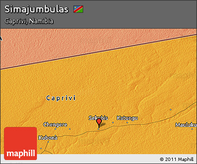 Political 3D Map of Simajumbulas