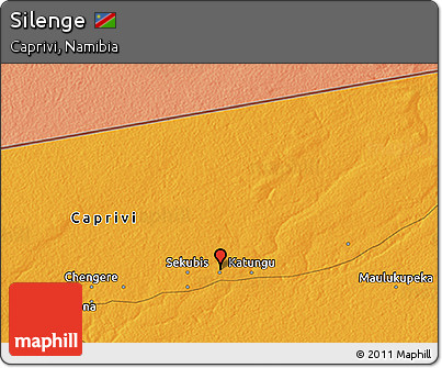 Political 3D Map of Silenge