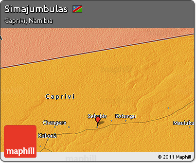 Political 3D Map of Simajumbulas