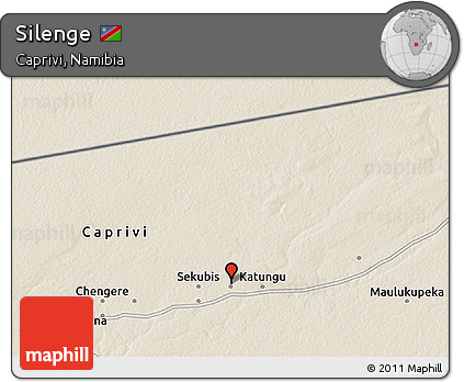 Shaded Relief 3D Map of Silenge