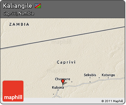 Shaded Relief 3D Map of Kaliangile