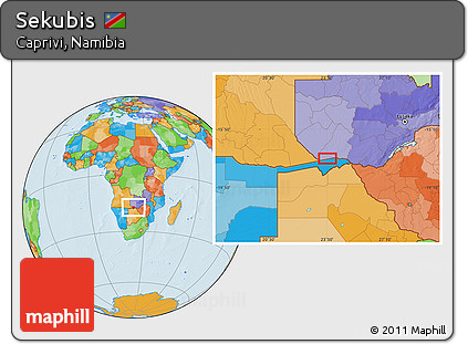 Political Location Map of Sekubis