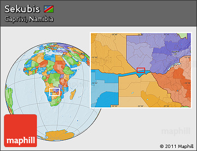 Political Location Map of Sekubis