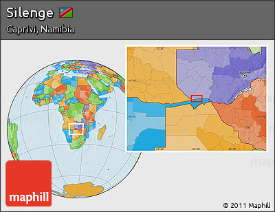 Political Location Map of Silenge