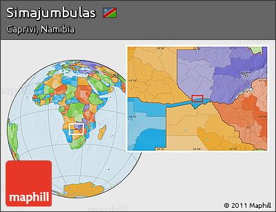 Political Location Map of Simajumbulas