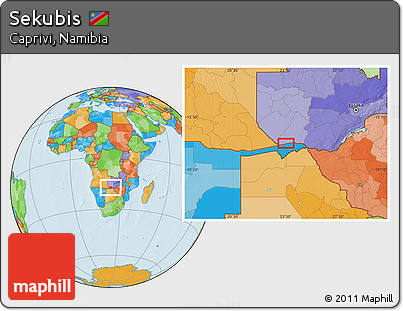 Political Location Map of Sekubis