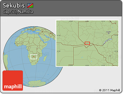 Savanna Style Location Map of Sekubis