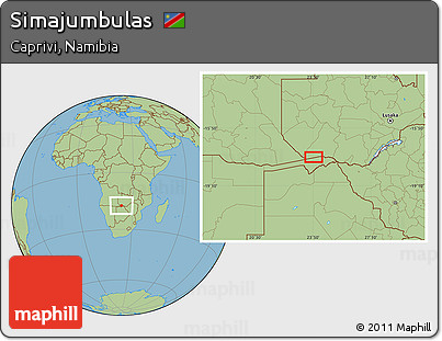 Savanna Style Location Map of Simajumbulas