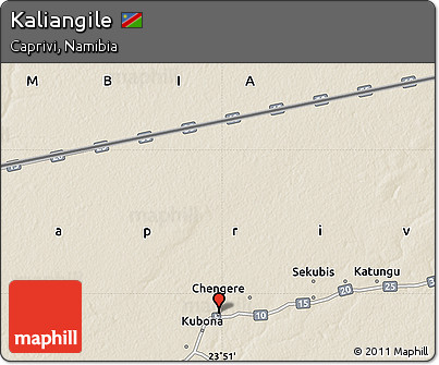 Shaded Relief Map of Kaliangile