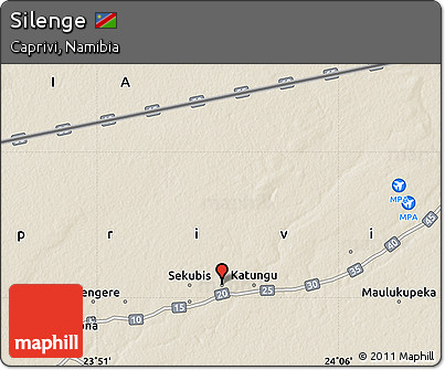 Shaded Relief Map of Silenge