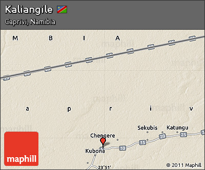 Shaded Relief Map of Kaliangile