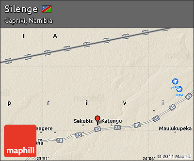 Shaded Relief Map of Silenge