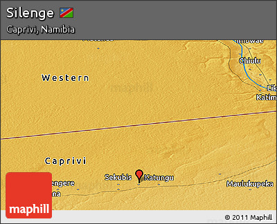 Physical Panoramic Map of Silenge