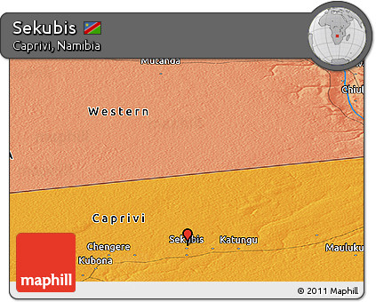 Political Panoramic Map of Sekubis