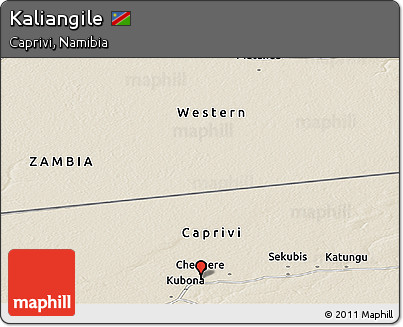 Shaded Relief Panoramic Map of Kaliangile