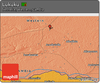 Political 3D Map of Lukuku