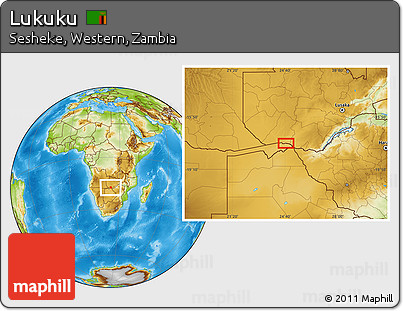 Physical Location Map of Lukuku