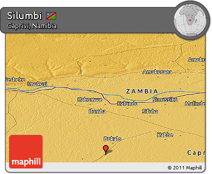 Physical Panoramic Map of Silumbi