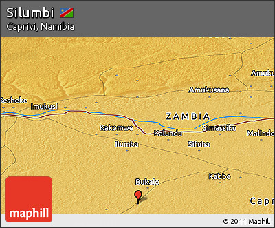 Physical Panoramic Map of Silumbi