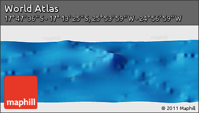 Physical Panoramic Map of the Area around 17° 30' 31" S, 25° 25' 29" W