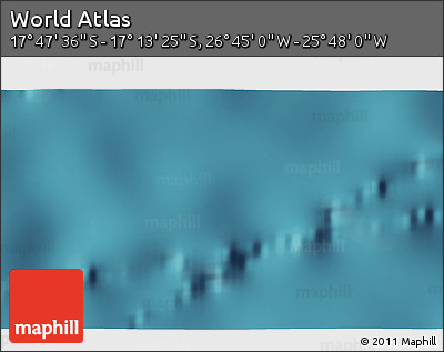 Satellite 3D Map of the Area around 17° 30' 31" S, 26° 16' 29" W