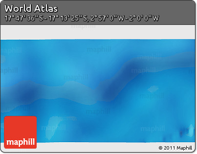 Physical 3D Map of the Area around 17° 30' 31" S, 2° 28' 30" W