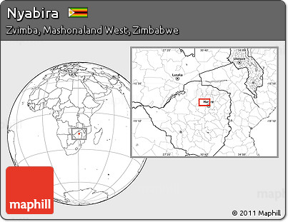Blank Location Map of Nyabira